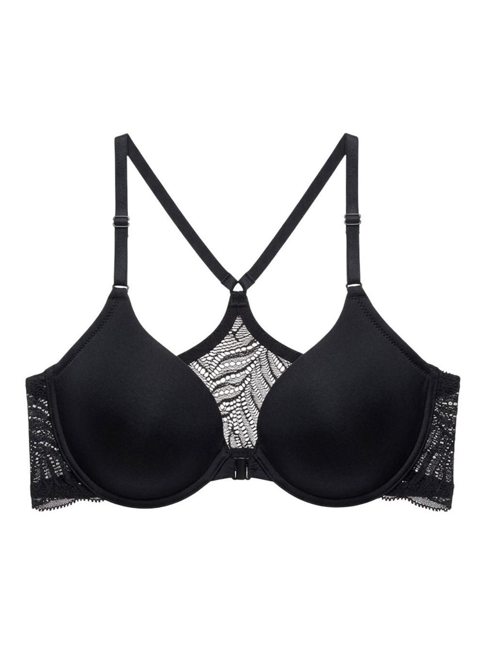 NATORI Lush Front Closure Contour Racerback T-Shirt Bra! Retail $74.